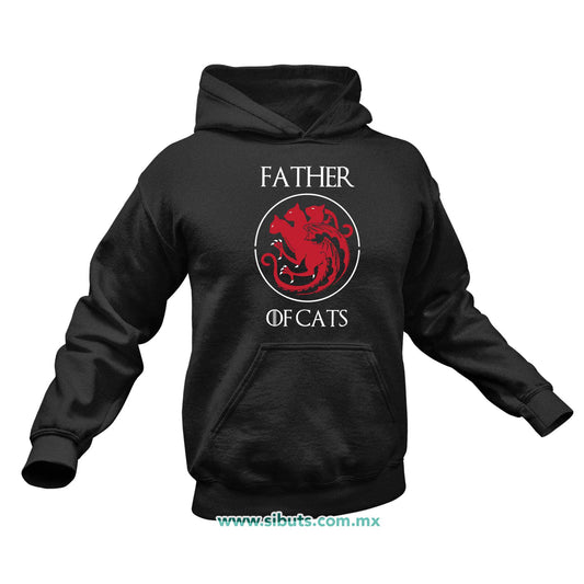Sudadera Hombre Gorro Papá Father Of Cats Game Of Thrones