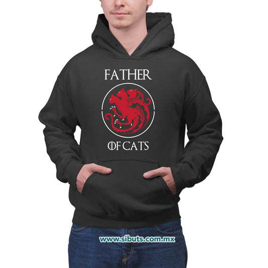 Sudadera Hombre Gorro Papá Father Of Cats Game Of Thrones