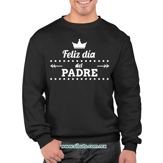 Sudadera Hombre Cuello Redondo Papá Feliz Día