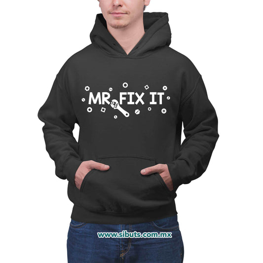 Sudadera Hombre Gorro Papá Mr Fix It
