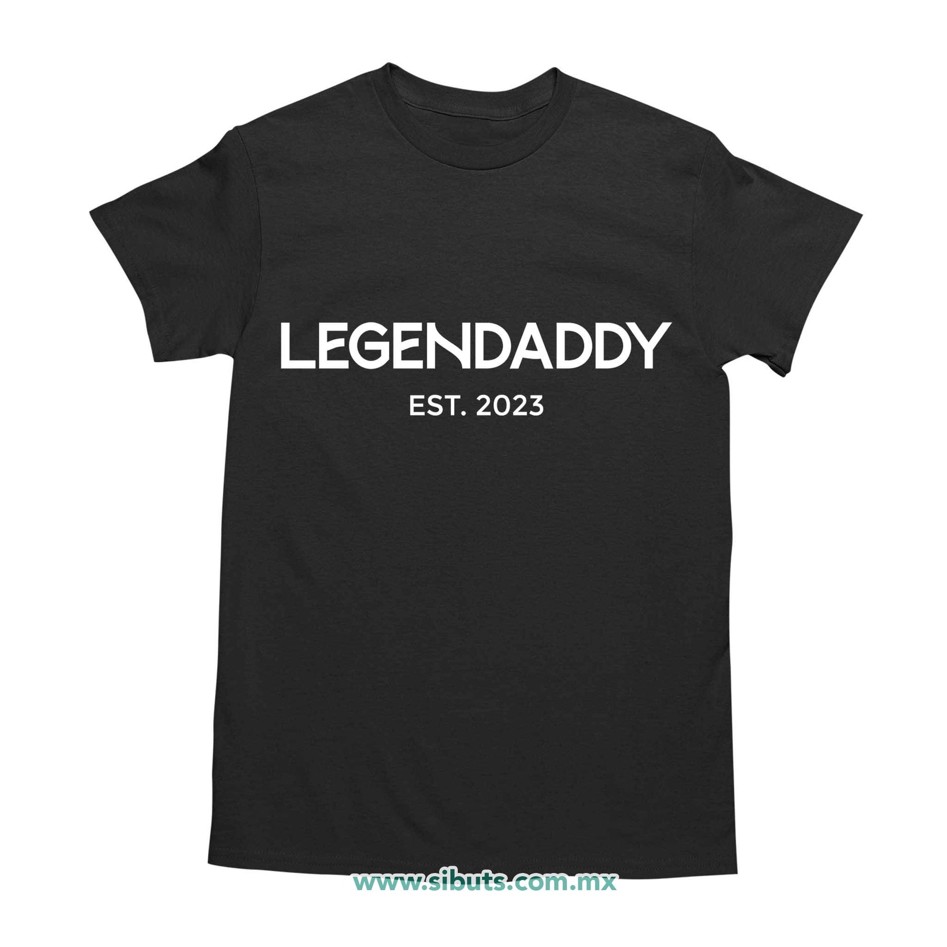 Playera Hombre Papá Legendaddy Personalizada Con Año