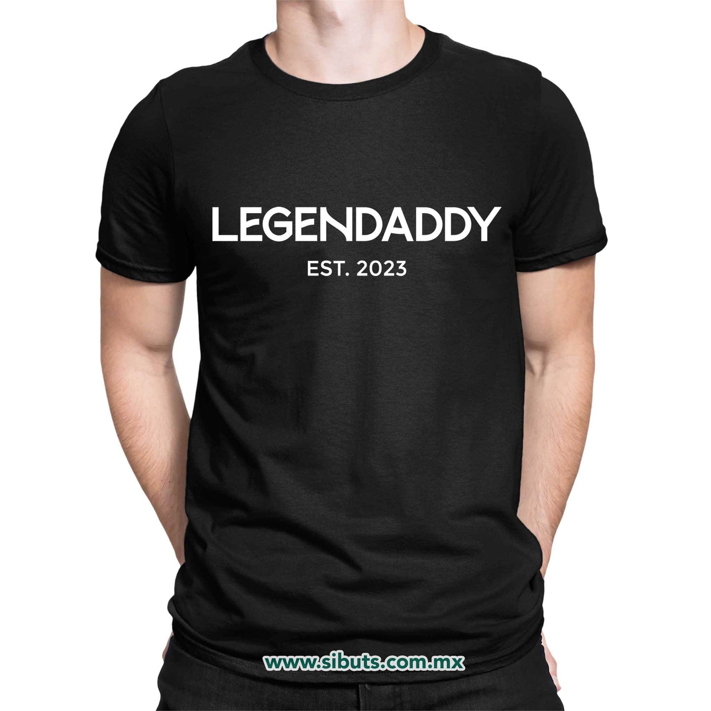 Playera Hombre Papá Legendaddy Personalizada Con Año