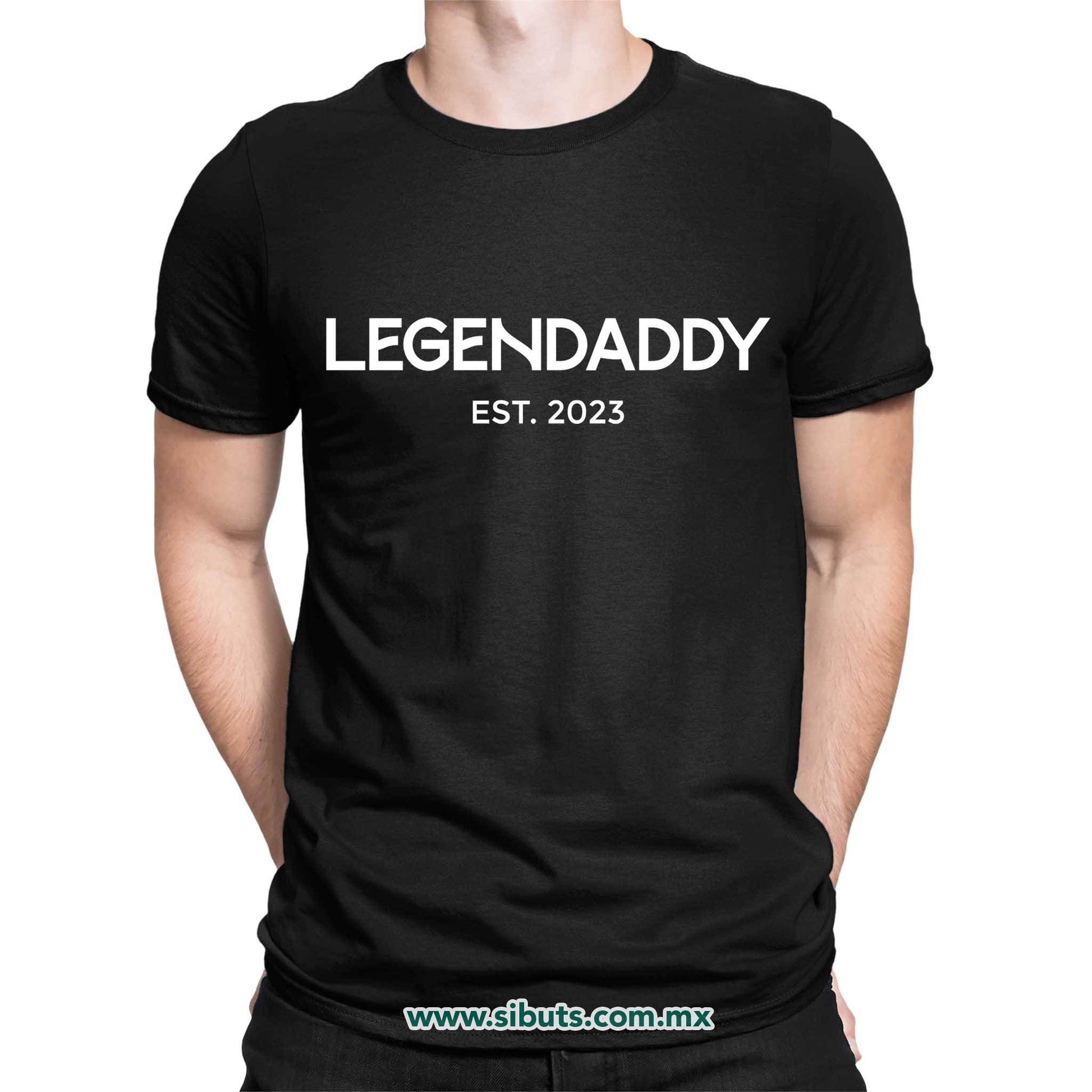 Playera Hombre Papá Legendaddy Personalizada Con Año