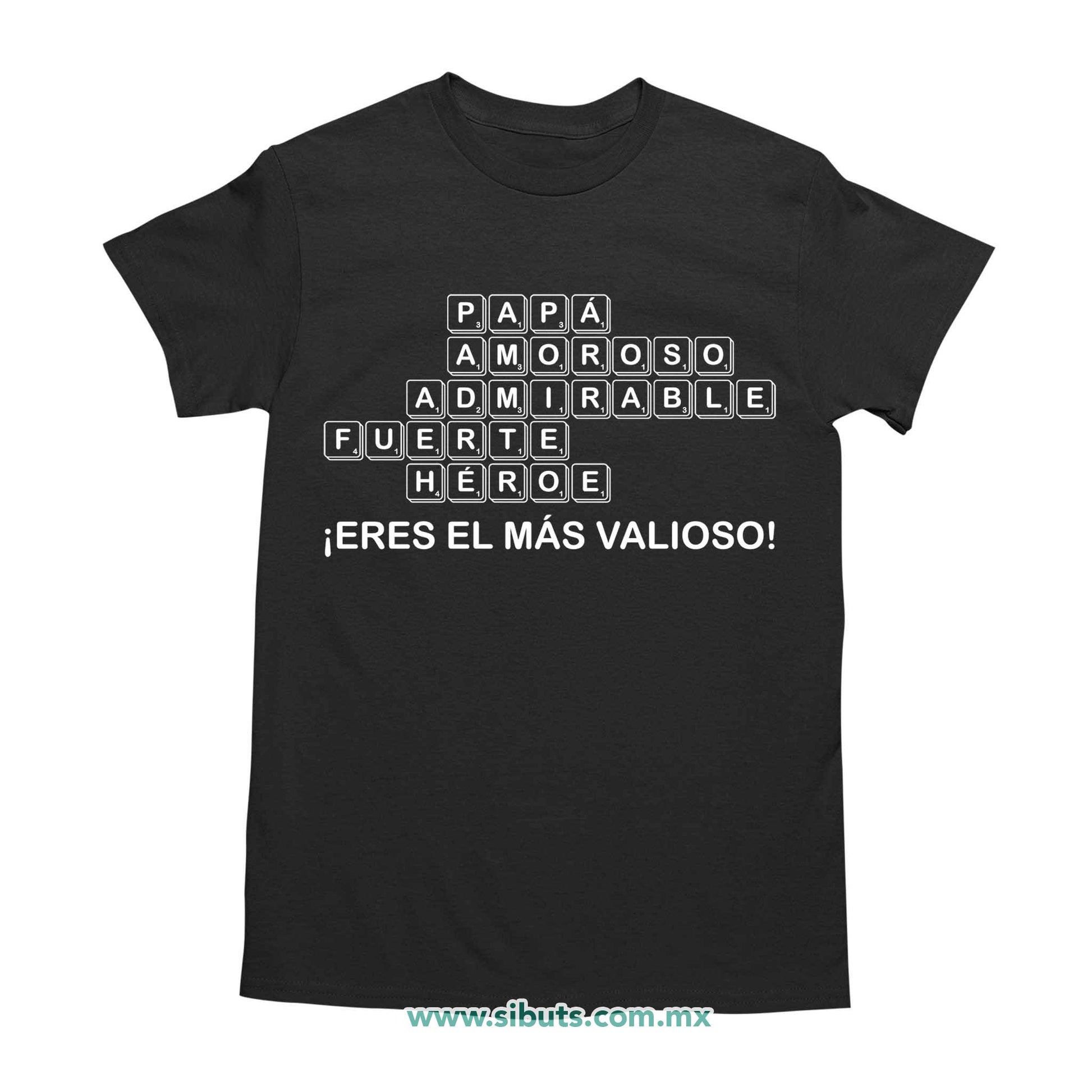 Playera Hombre Papá Scrabble