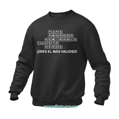 Sudadera Hombre Cuello Redondo Papá Scrabble