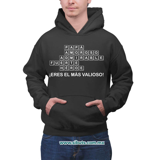 Sudadera Hombre Gorro Papá Scrabble