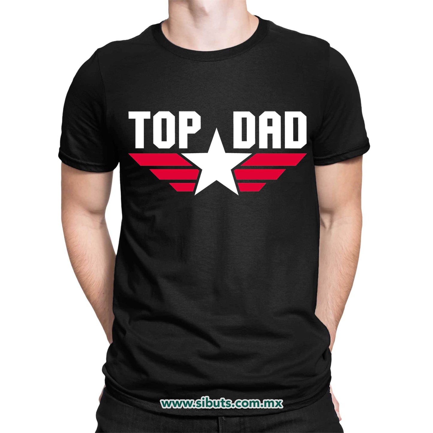 Playera Hombre Papá Top Dad Top Gun