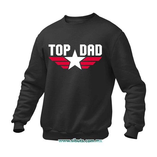 Sudadera Hombre Cuello Redondo Papá Top Dad Top Gun