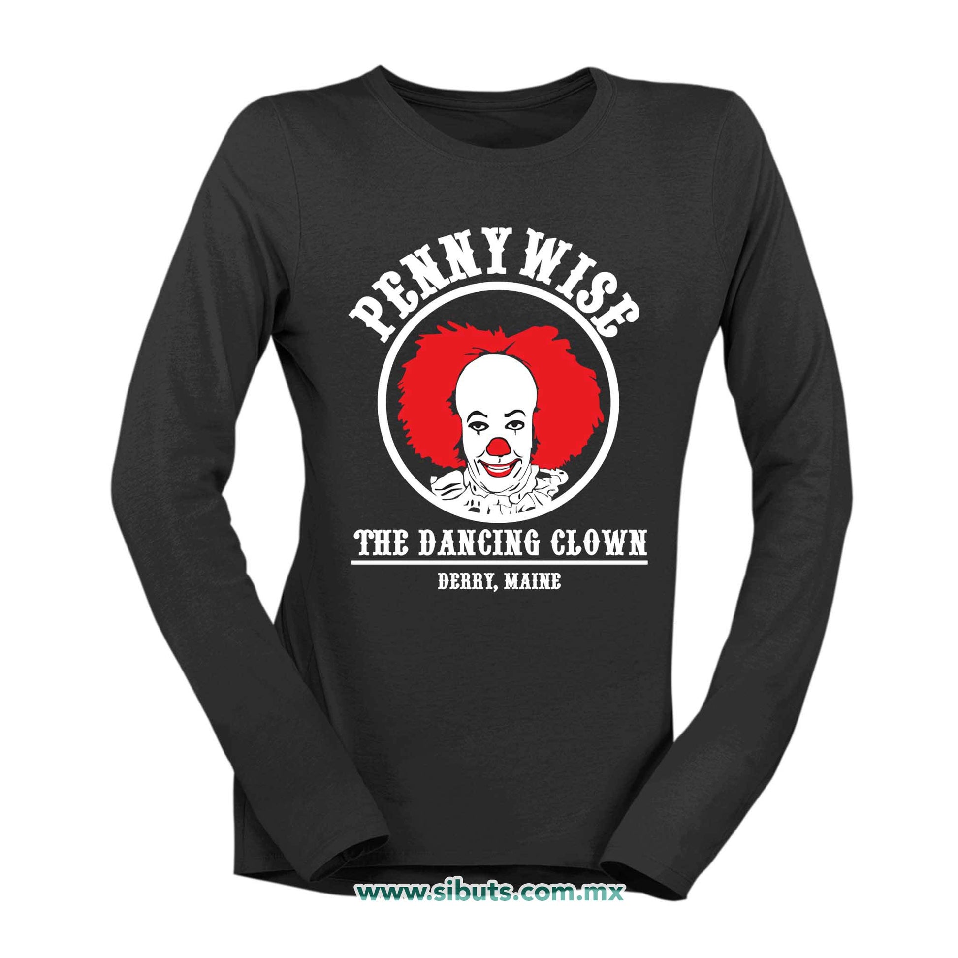 Playera Mujer Manga Larga It Eso Pennywise