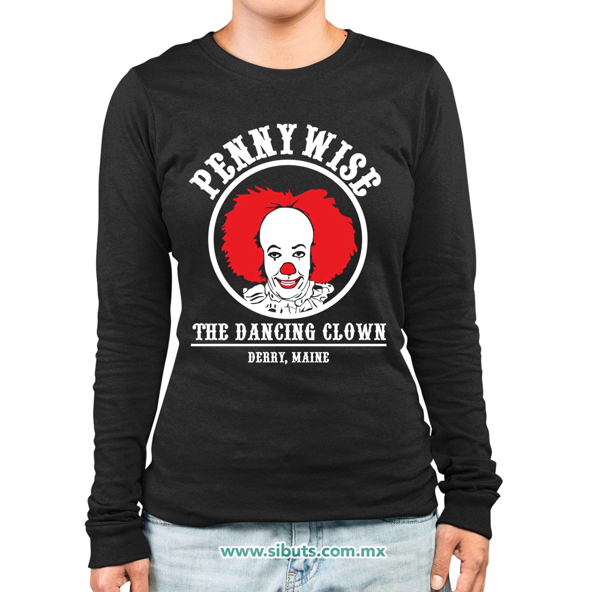Playera Mujer Manga Larga It Eso Pennywise