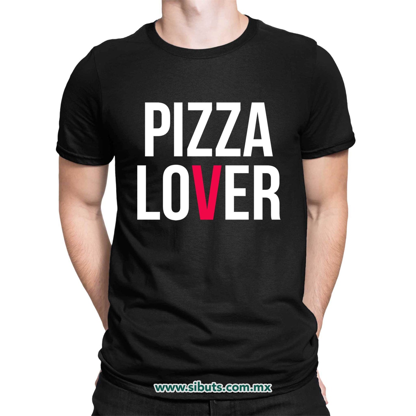 Playera Hombre Pizza Lover