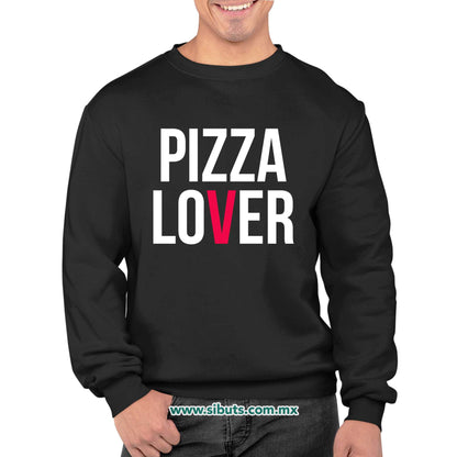 Sudadera Hombre Cuello Redondo Pizza Lover