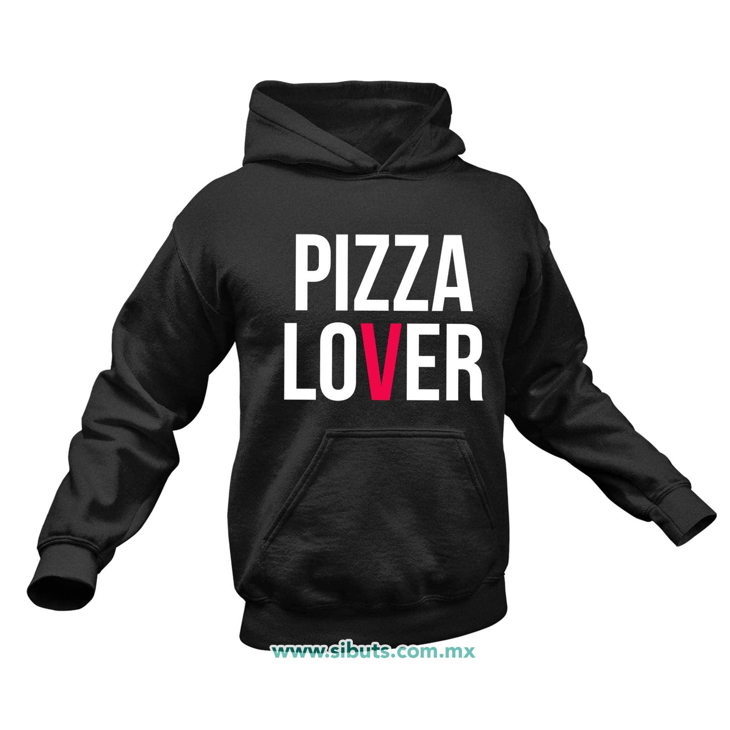 Sudadera Hombre Gorro Pizza Lover