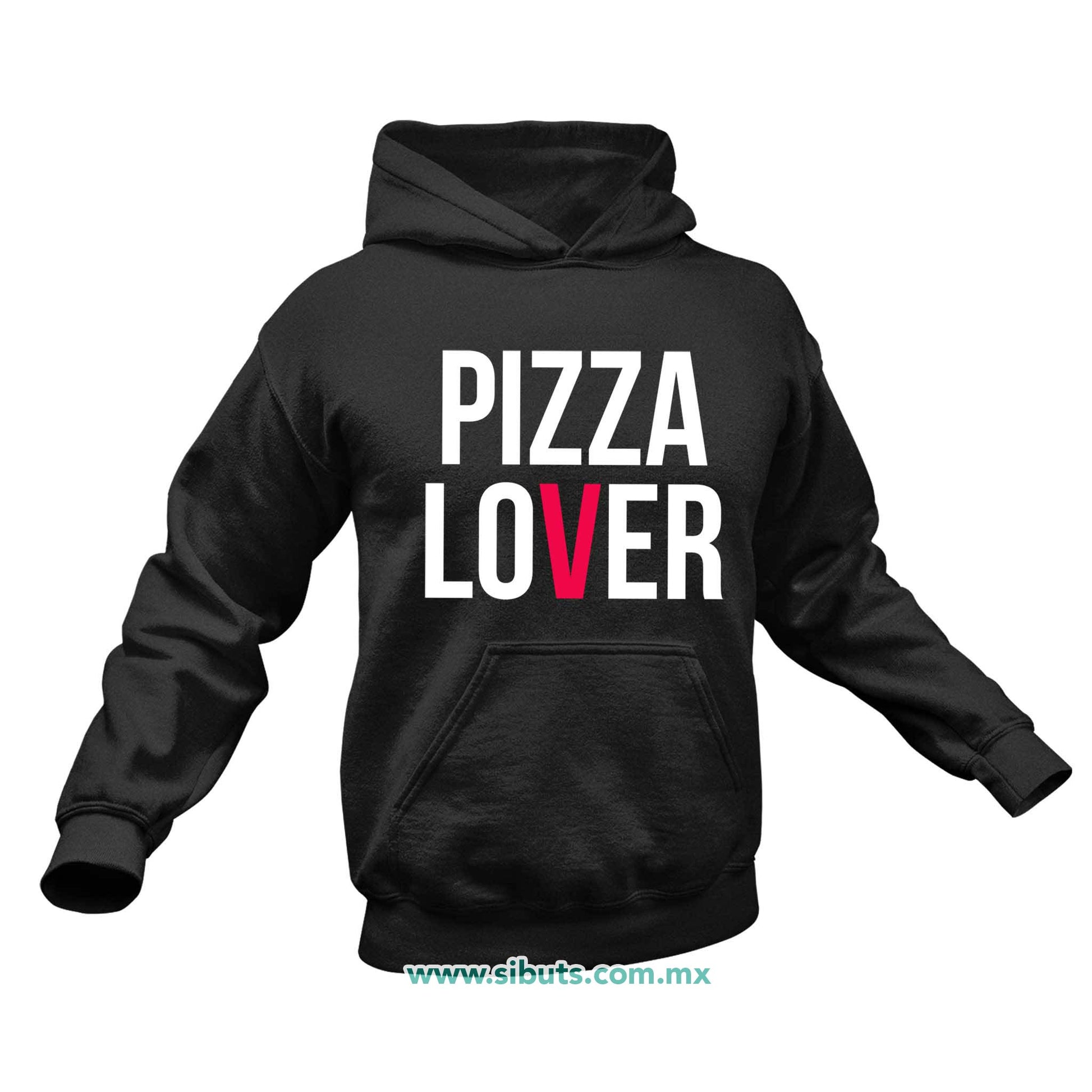 Sudadera Hombre Gorro Pizza Lover