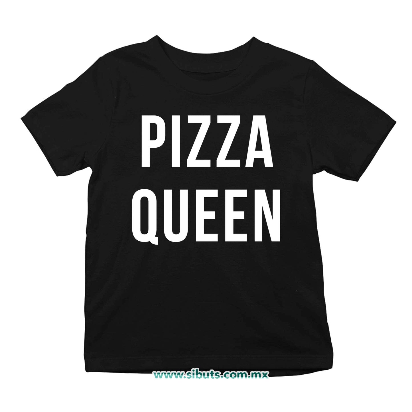 Playera Niño Frase Reina De La Pizza