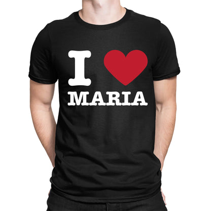 Playera para Parejas Personalizada Nombres I Love