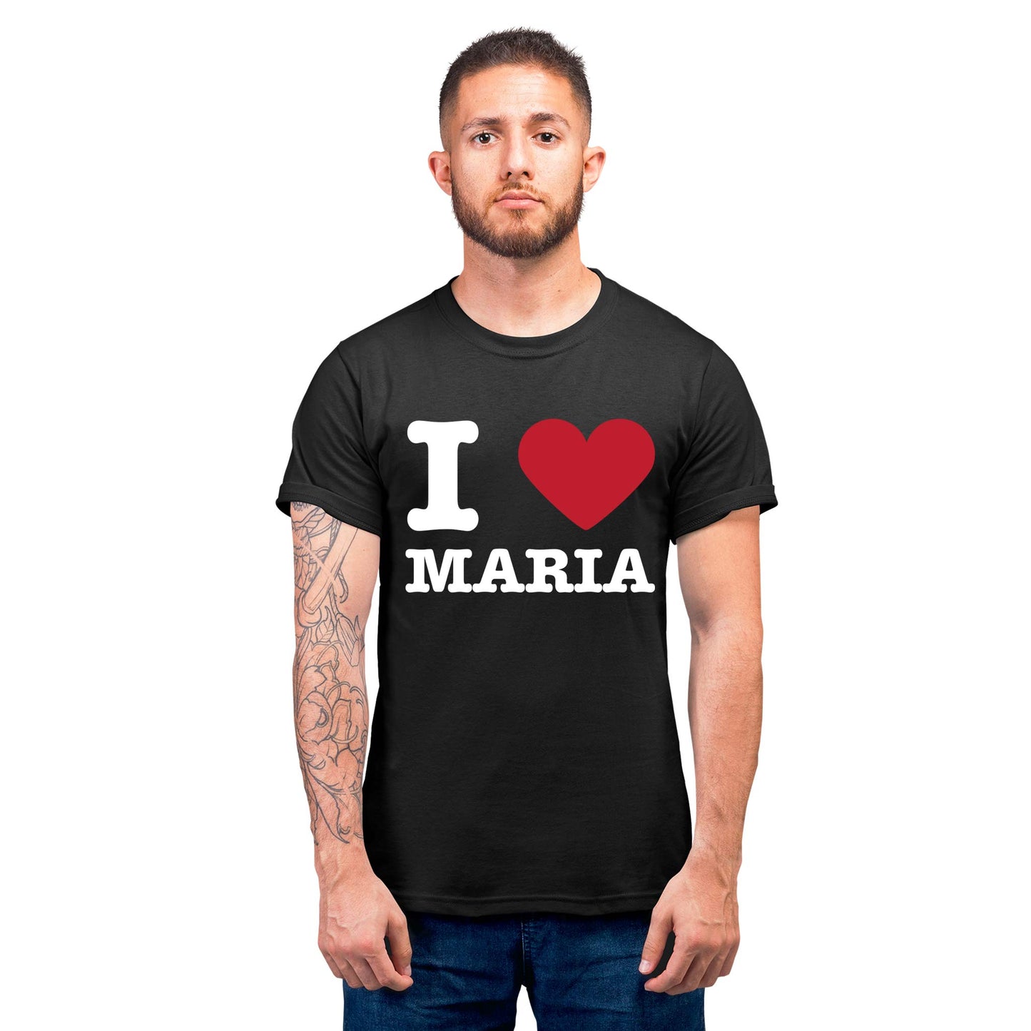 Playera para Parejas Personalizada Nombres I Love