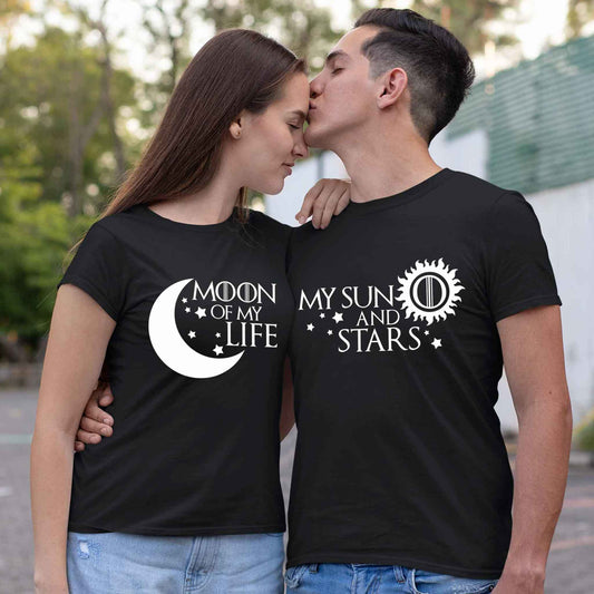 Playera para Parejas Game of Thrones Moon and Sun