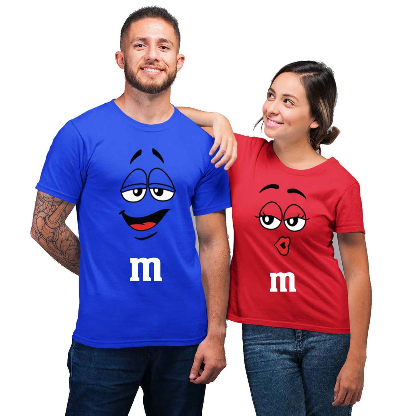 Playera para Parejas Chocolates M&M