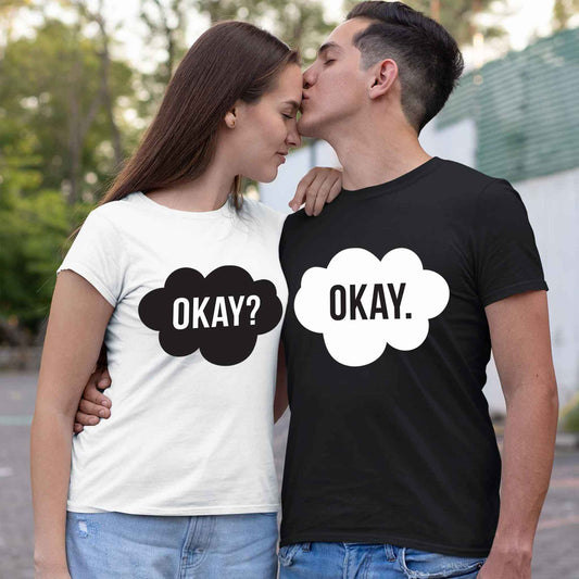 Playera para Parejas Okay? Okay