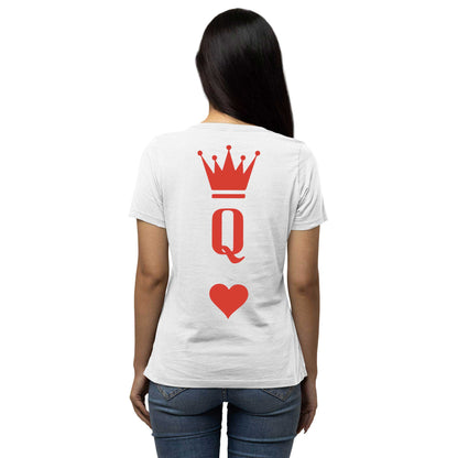 Playera para Parejas Juego de Cartas Rey y Reina