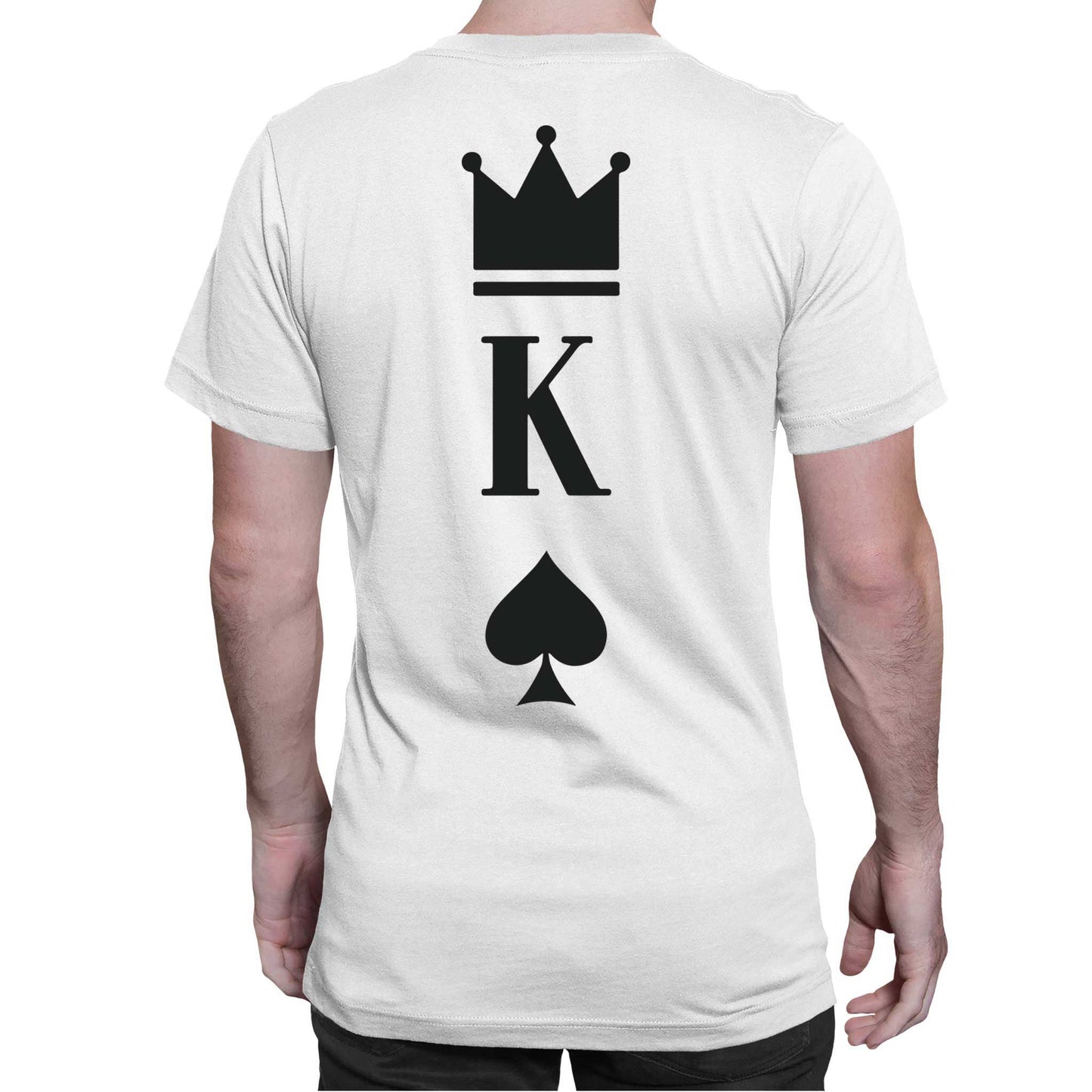 Playera para Parejas Juego de Cartas Rey y Reina