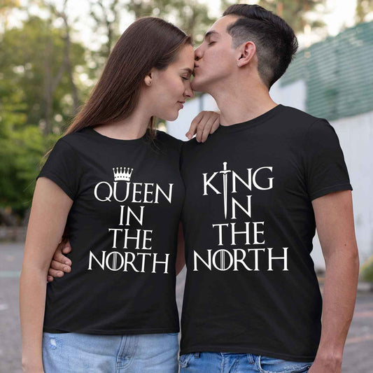 Playera para Parejas Game of Thrones Mother and King in the North