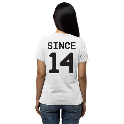 Playera para Parejas Personalizada con Año de Aniversario e Iniciales