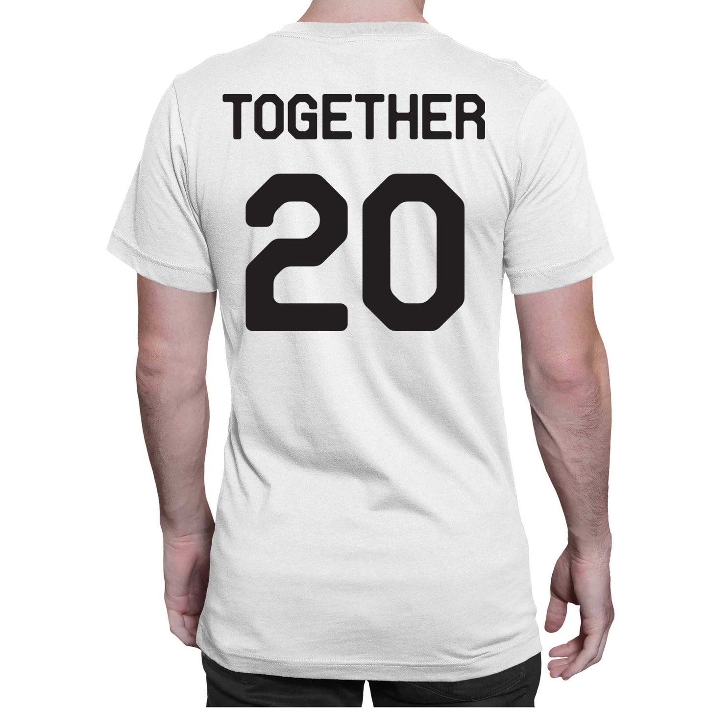 Playera para Parejas Personalizada con Año de Aniversario e Iniciales