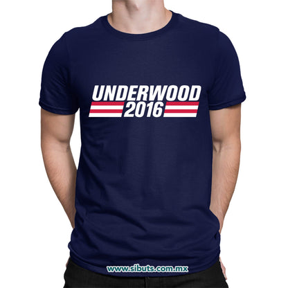 Playera Hombre House Of Cards Underwood 2016