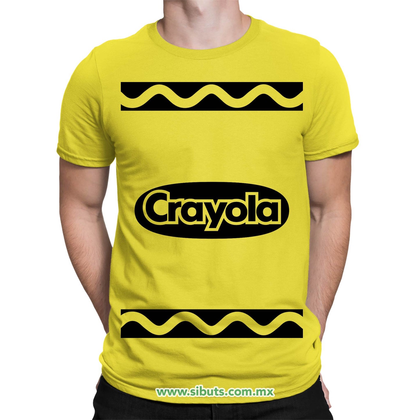 Playera Hombre Crayola Amarilla