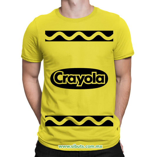 Playera Hombre Crayola Amarilla
