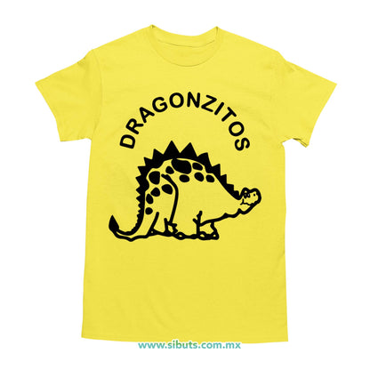Playera Hombre Dulces Dragonzito Amarillo