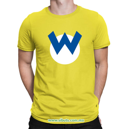 Playera Hombre Mario Bros Wario