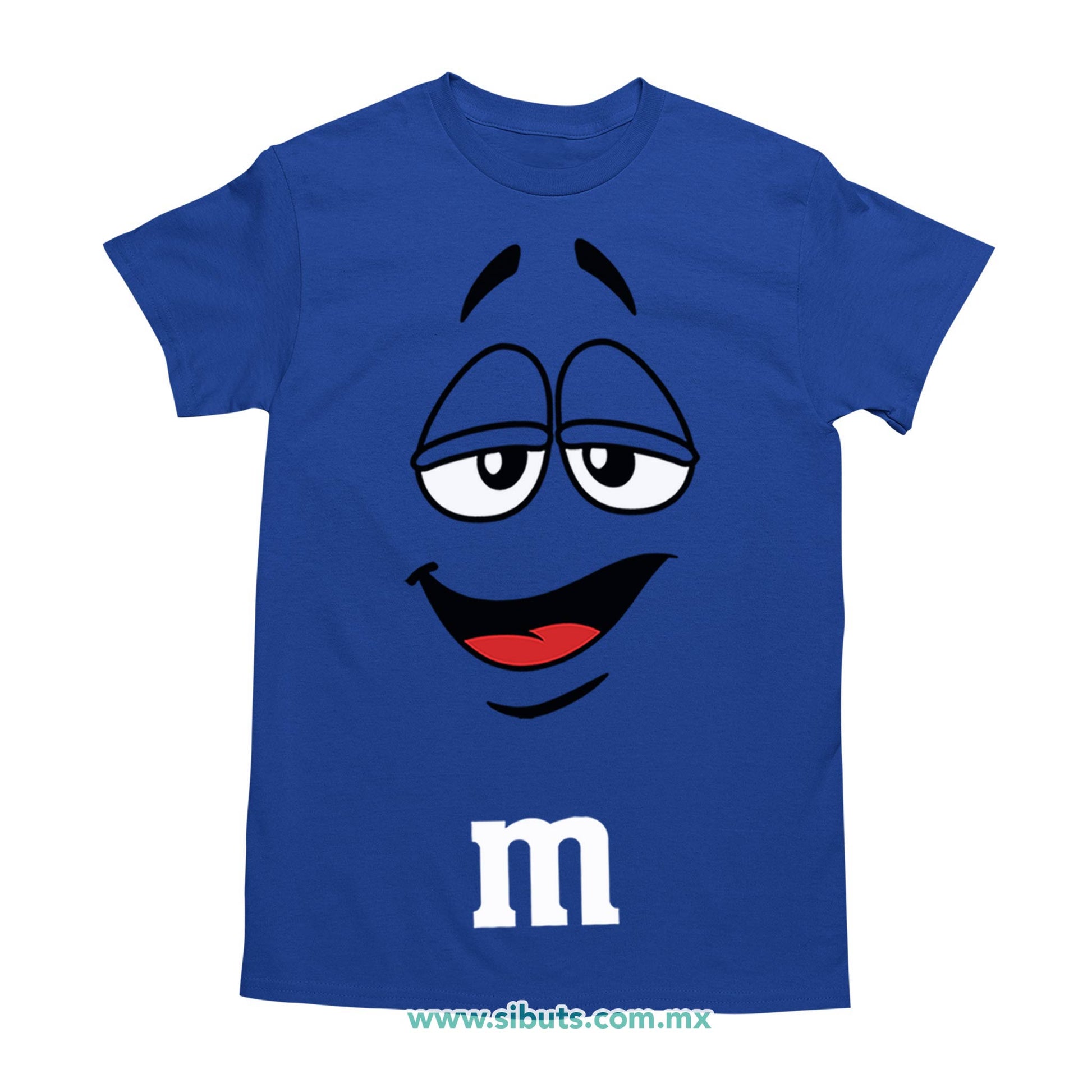 Playera Hombre Chocolate M&M Azul
