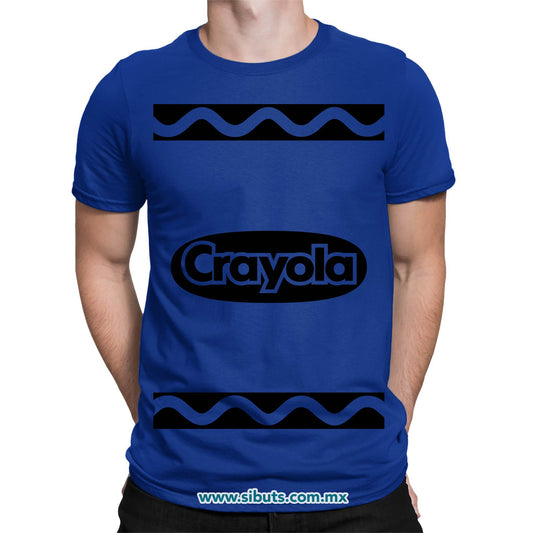 Playera Hombre Crayola Azul
