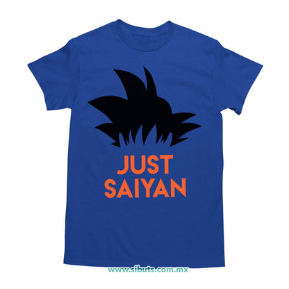 Playera Hombre Dragon Ball Goku Just Saiyan