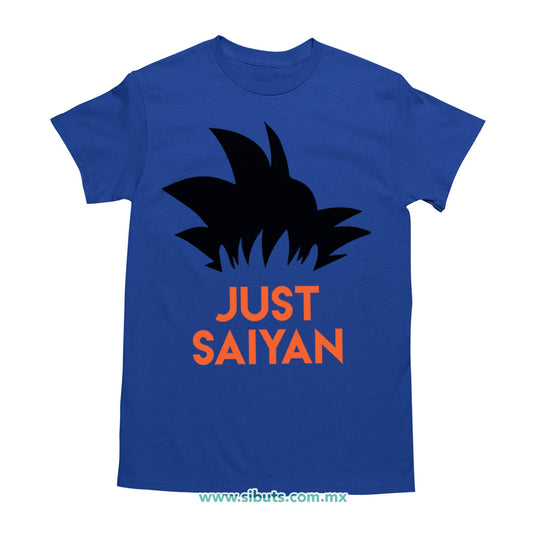 Playera Hombre Dragon Ball Goku Just Saiyan