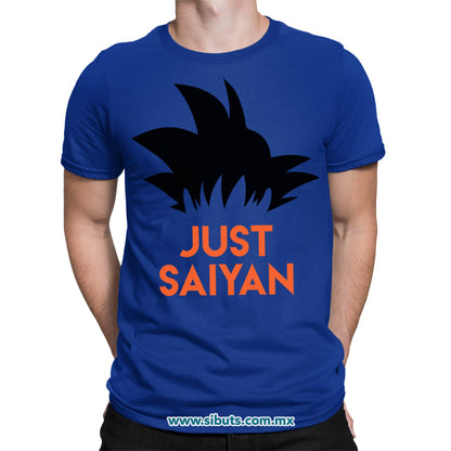 Playera Hombre Dragon Ball Goku Just Saiyan