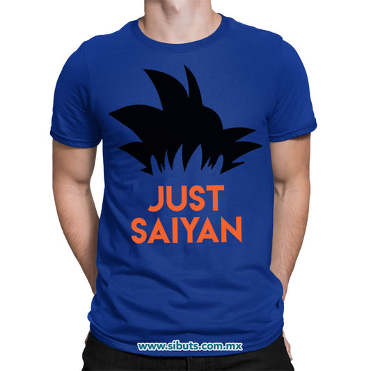 Playera Hombre Dragon Ball Goku Just Saiyan