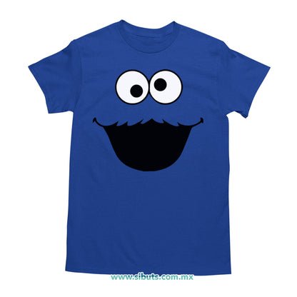 Playera Hombre Plaza Sesamo Cookie Monster