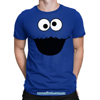Playera Hombre Plaza Sesamo Cookie Monster