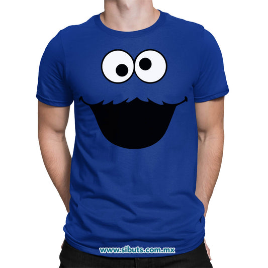 Playera Hombre Plaza Sesamo Cookie Monster