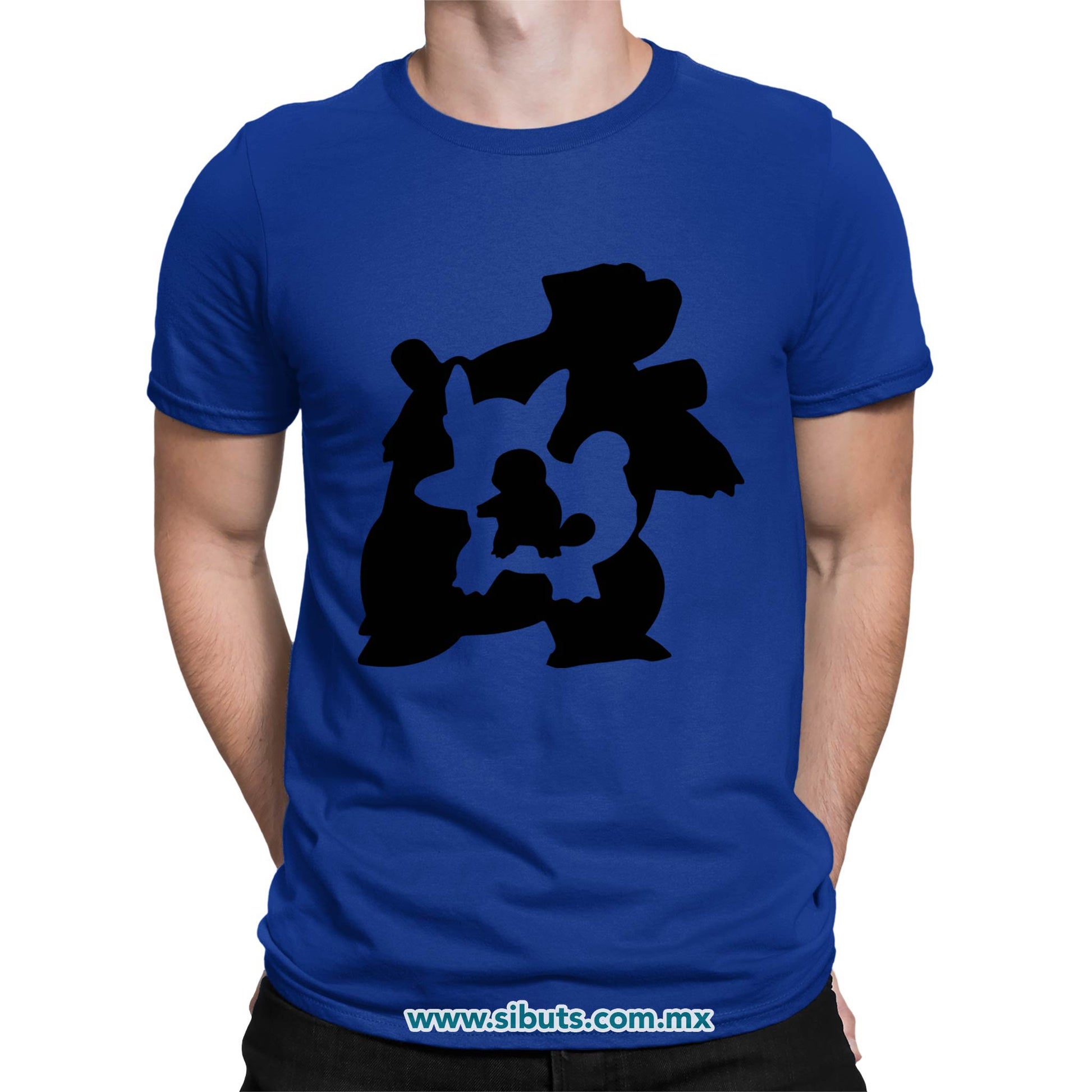 Playera Hombre Pokemon Squirttle Evolutions