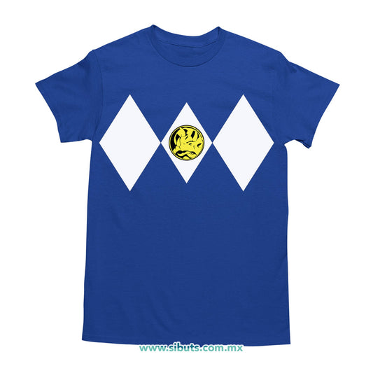Playera Hombre Power Ranger Azul