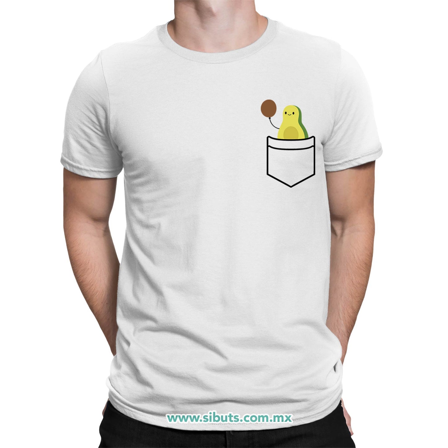 Playera Hombre Aguacate Con Balón