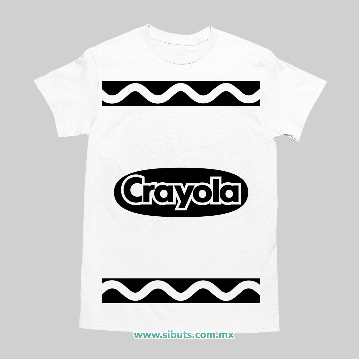 Playera Hombre Crayola Blanca