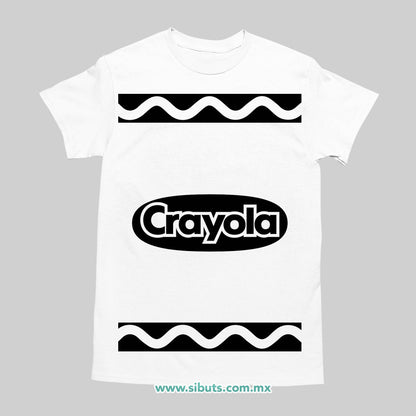 Playera Hombre Crayola Blanca