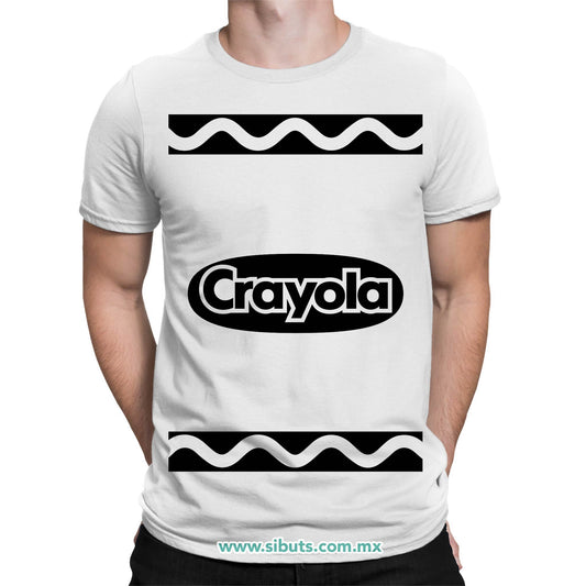 Playera Hombre Crayola Blanca