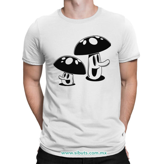 Playera Hombre Mushrooms Hongos
